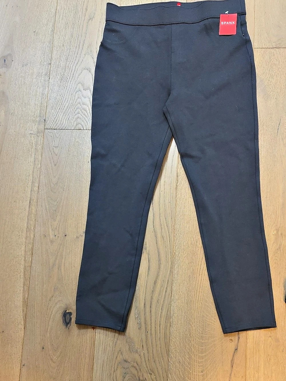 SPANX The Perfect Pant, Ankle Pocket Black Leggings Large